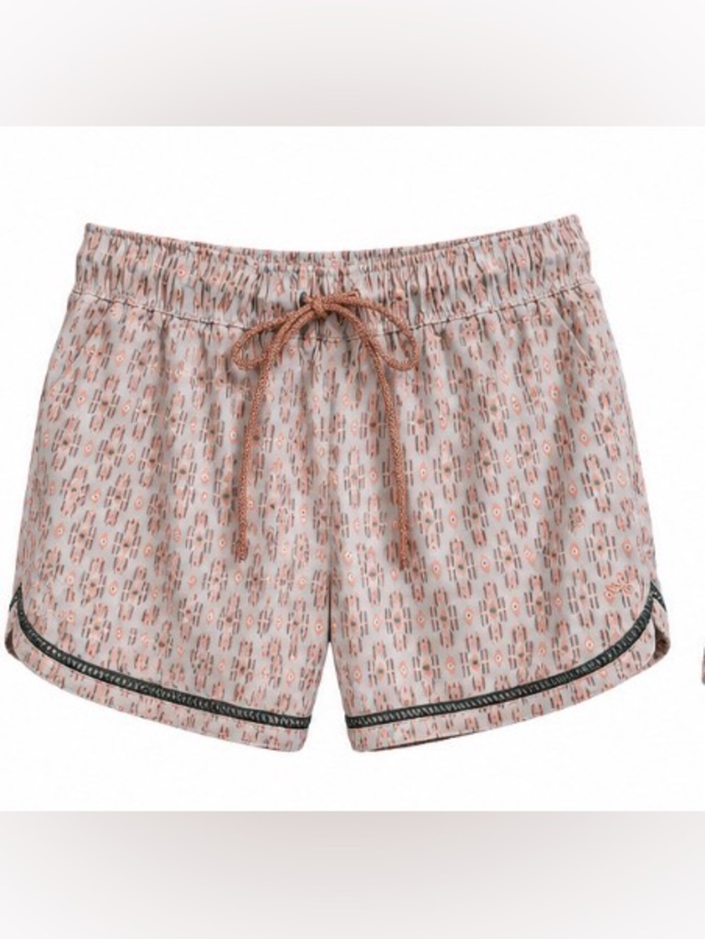 prAna Printed Athletic Running Shorts L Geo Print Lined Trail Hiking